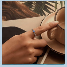 Opal Retro Pattern Ring