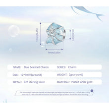 Blue Seashell Charm