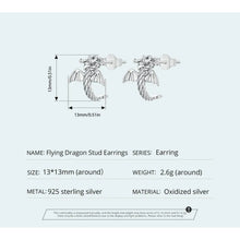 Flying Dragon Stud Earrings