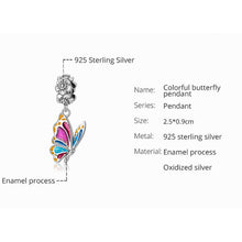 Colorful Butterfly Charm Bead Pendant