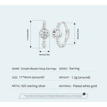 Simple Beads Hoop Earrings