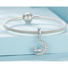 Moon and Cat Pendant