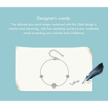 Opal Paw Charm Bracelet