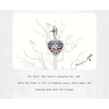 Skull Lady Rose Charm