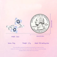 Purple Pansy Open Ring