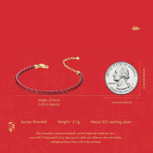 Fortune Red Braided Leather Rope Bracelet