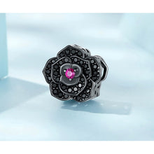 Gothic Black Rose Bead