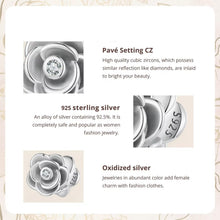 Vintage Carving Rose Charm