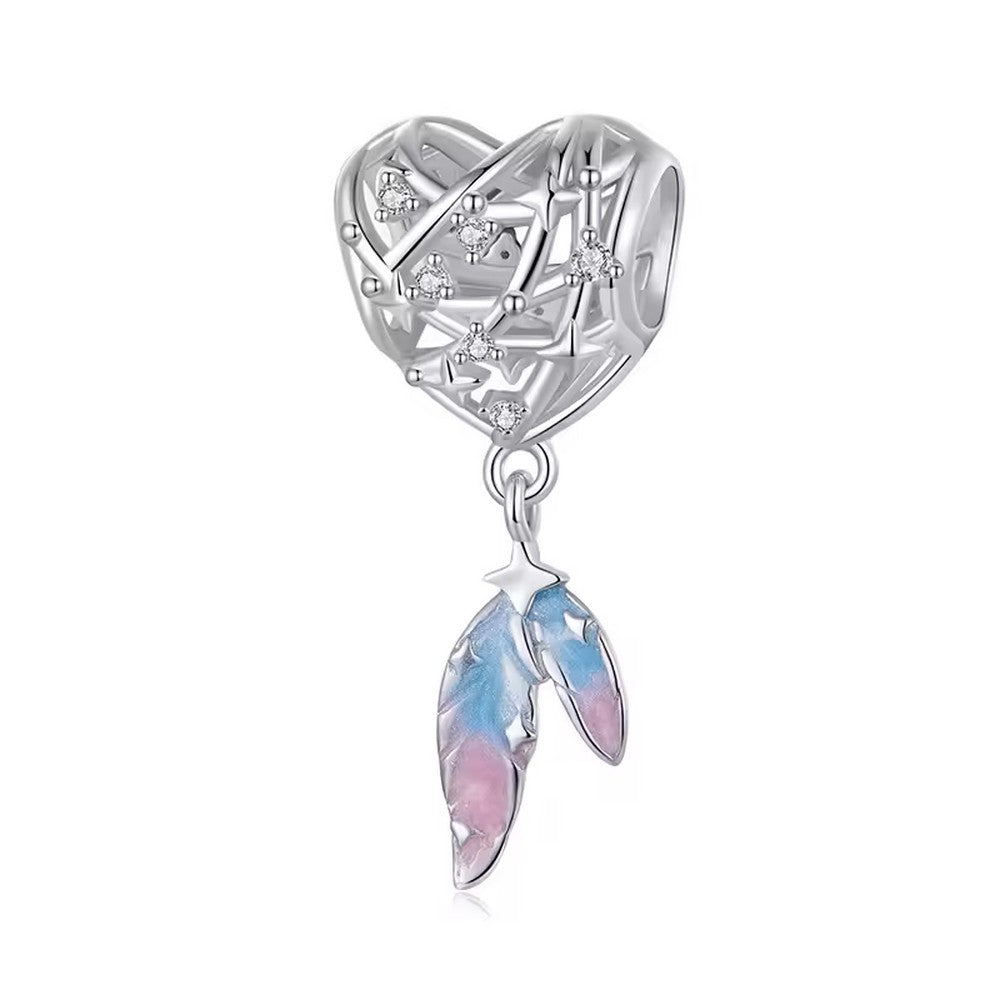 Heart Charm Dreamcatcher Pendant