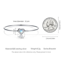 Heart Moonstone Charms Bracelet