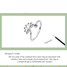 Lotus Flower Adjustable Ring