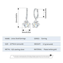 Lotus Drop Dangle Earrings