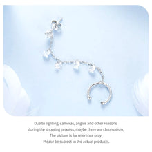 Sparkling Starry Stud Earrings with Clip