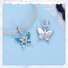 Snowflake Butterfly Charm Pendant