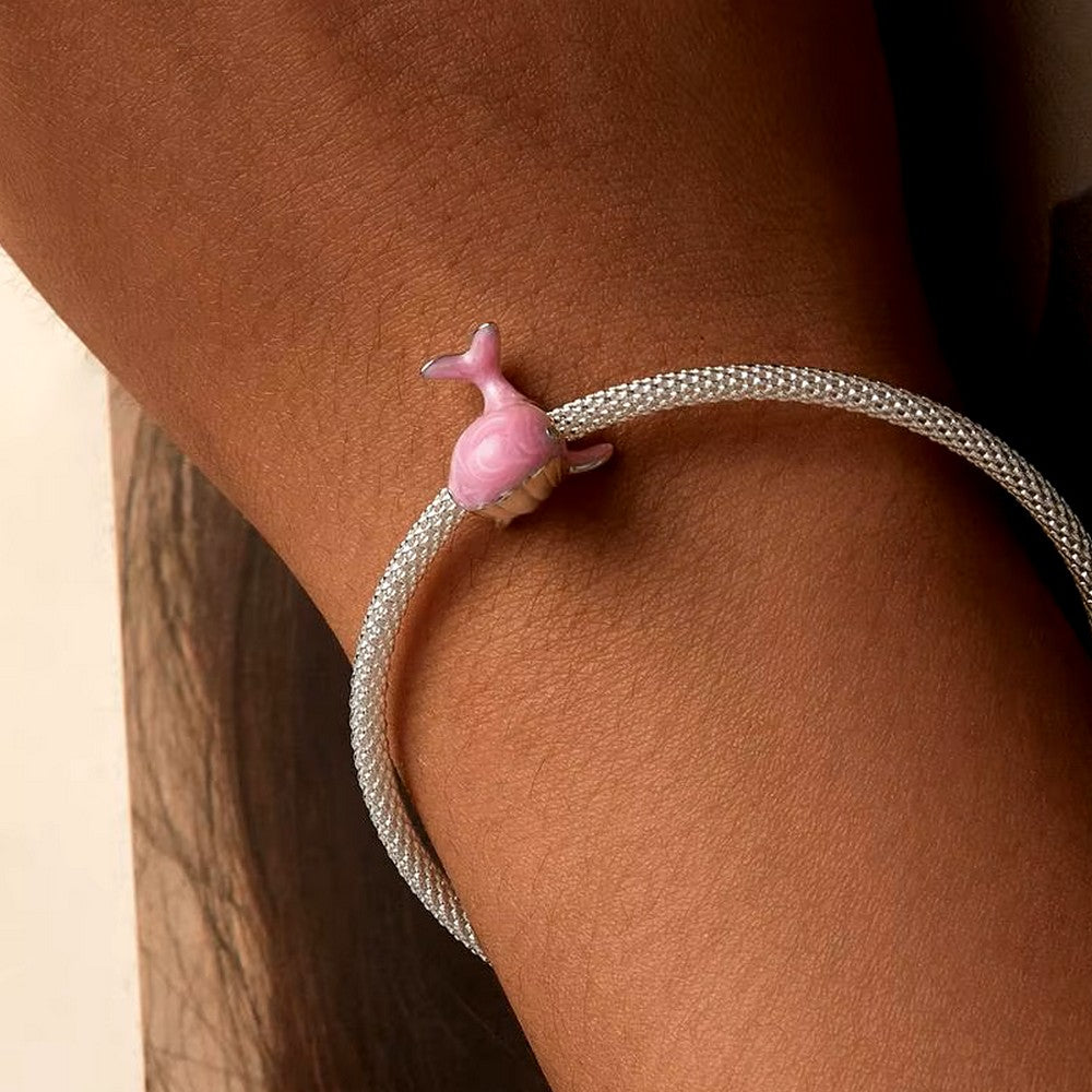 Pink Whale Animal Charm