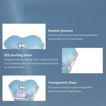 Heart-shaped Blue Planet Charm