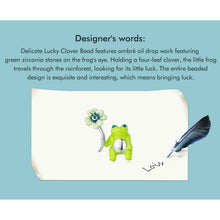 Lucky Clover Frog Beads