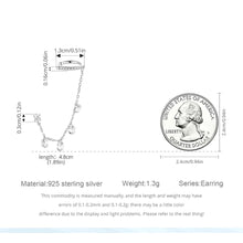 Sparkling Starry Stud Earrings with Clip