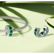 Green Source Positioning Clasp Charm
