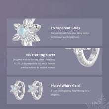 Ice Flower Hoop Earring