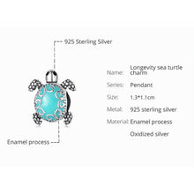 Longevity Sea Turtle Charm Bead