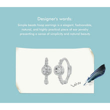 Simple Beads Hoop Earrings