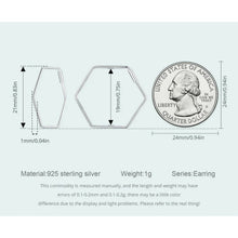 Hexagon Minimalist Earrings