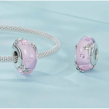 Pink Glass Butterfly Bead