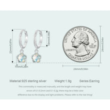 Ice  Flower Hoop Earrings