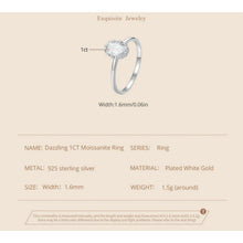 1 CT Moissanite Ring