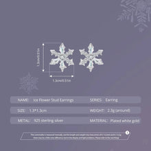 Ice Flower Stud Earrings