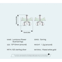 Luminous Flower Stud Earrings
