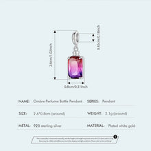 Ombre Perfume Bottle Pendant
