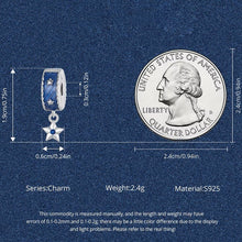 Blue Denim Star Stopper Bead