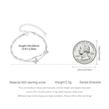 Double Layer Butterfly Charm Bracelet