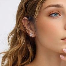 Ice Flower Stud Earrings