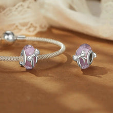 Bowknot Murano Glass Bead Charm