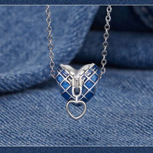 Heart Zipper Denim Charm