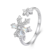 Ice Flower Open Ring