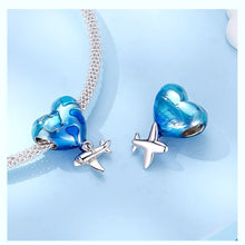 Blue Earth Bead Charm