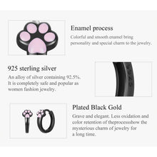 Cat Paw Hoop Earrings