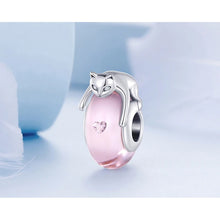 Glass Bead Lovely Cat Pet Charm