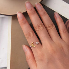 Moon Zircon Star Open Ring