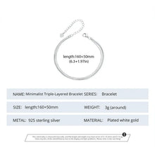 Minimalist Triple-Layered Bracelet