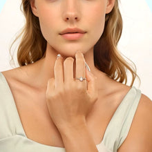 Rainbow Opal Solitaire Ring