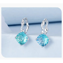 Blue-green Tourmaline Earrings