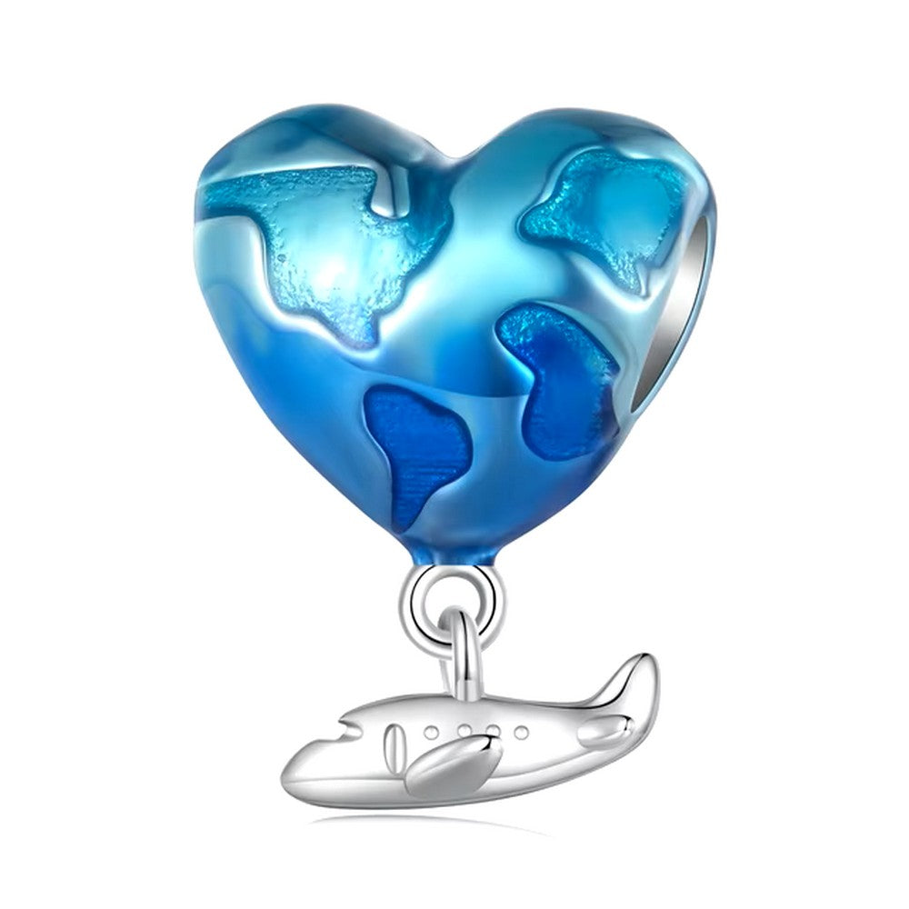 Blue Earth Bead Charm