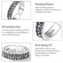 Vintage Pattern Open Ring