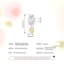 Mother's Day Life Tree Stopper Bead