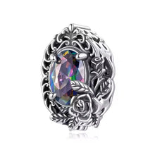 Vintage Gothic Rose Bead Charm